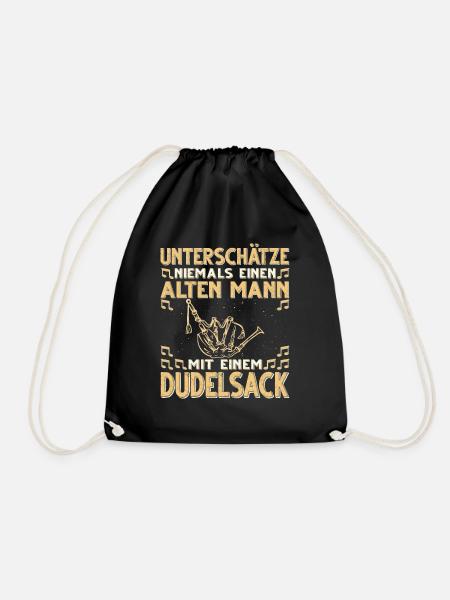 Dudelsack Musikverein Sackpfeifer Musiker - Turnbeutel - Schwarz