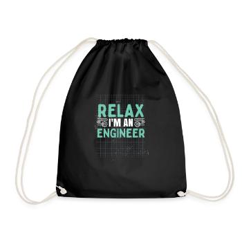 Drôle d’ingénieur Science Humour - Sac de sport léger - noir - Devant