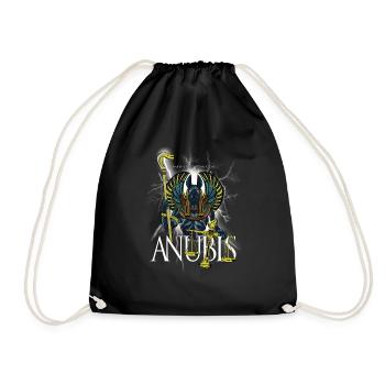 Anubi's Ancient Egyptian God Gift - Drawstring Bag - black - Front