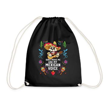 Ne me faites pas utiliser ma voix mexicaine Mexico Pride - Sac de sport léger - noir - Devant
