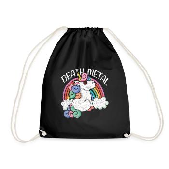 Rainbow Unicorn Satan Love Metal Music Heavy Rock - Sac de sport léger - noir - Devant