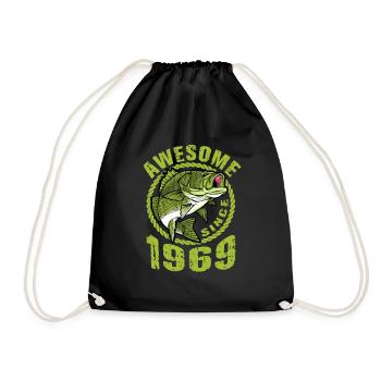 Génial depuis 1969. Ange, Angler Anniversaire - Sac de sport léger - noir - Devant