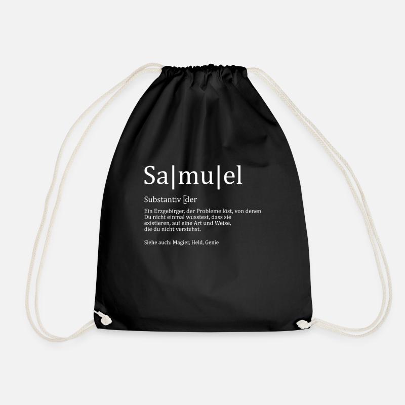 Erzgebirge Samuel - Turnbeutel - Schwarz