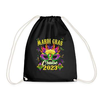 Mardi Gras Carnival - Mardi Gras Cruise 2023 - Drawstring Bag - black - Front