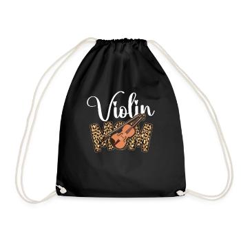 Violon Violoniste Maman Guépard - Sac de sport léger - noir - Devant