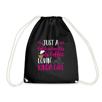 Chien Doodle Black Goldendoodle - Sac de sport léger - noir - Devant