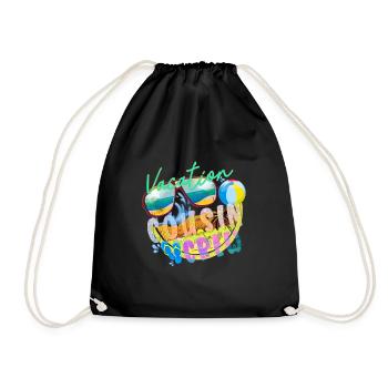 Summer Beach Vacation Trip Cousin Crew Sunglasses - Drawstring Bag - black - Front