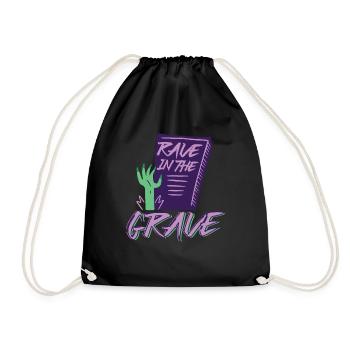 Rave In The Grave Zombie Party - Drawstring Bag - black - Front