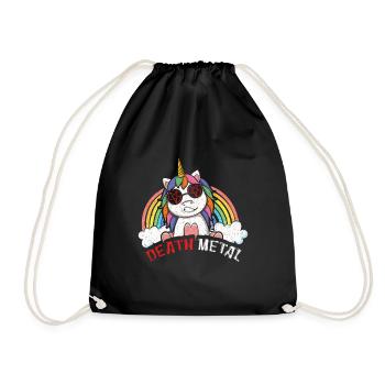 Satan Rainbow Unicorn Love Metal Musique Heavy Rock - Sac de sport léger - noir - Devant