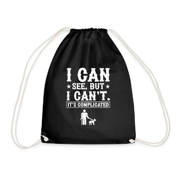 Blindly complicated - Drawstring Bag - black - Front