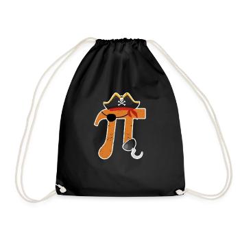 Pi Day Pirate Lovers Math Teacher Élève - Sac de sport léger - noir - Devant