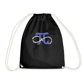 Drôle Pi Day Infinity Symbol Math Nerd Geek - Sac de sport léger - noir - Devant