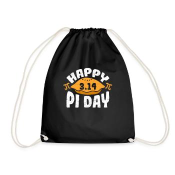 Happy Pi Day Pie 3.14 Math Lover Nerd Geek Teacher - Turnbeutel - Schwarz - Vorne