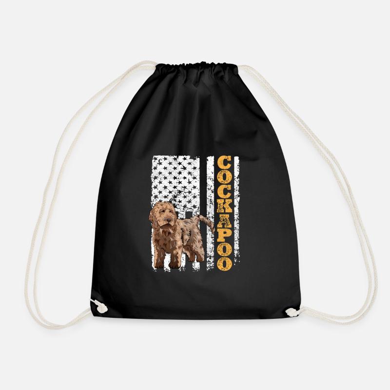 Cockapoo Hund - Turnbeutel - Schwarz