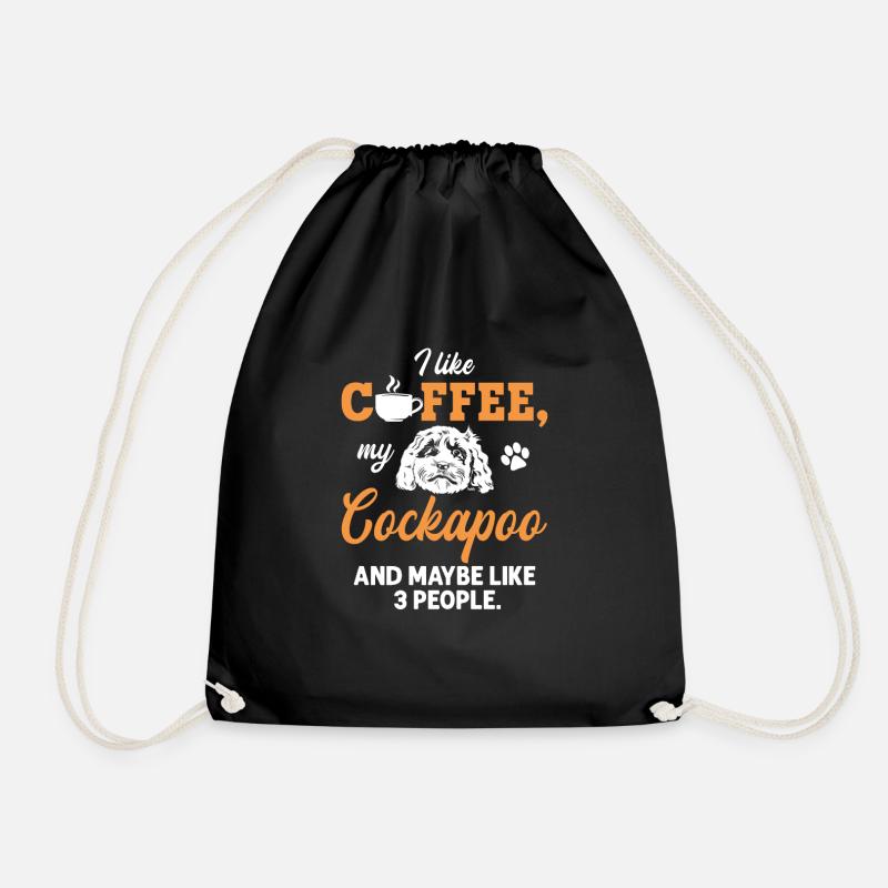 Cockapoo Hund - Turnbeutel - Schwarz