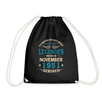 Alle Menschen Sind Gleich Geboren November 1951 - Turnbeutel - Schwarz - Vorne