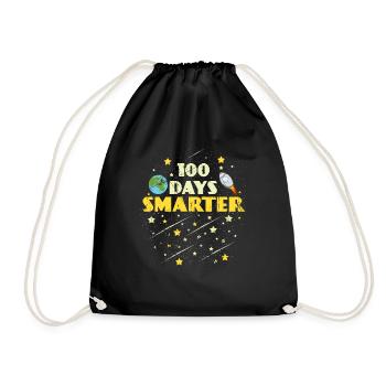 Student 100th Day Smarter Ship 100 Days Of School - Turnbeutel - Schwarz - Vorne