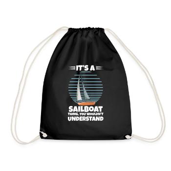 It's A Sailboat Thing You Wouldn't Understand - Turnbeutel - Schwarz - Vorne