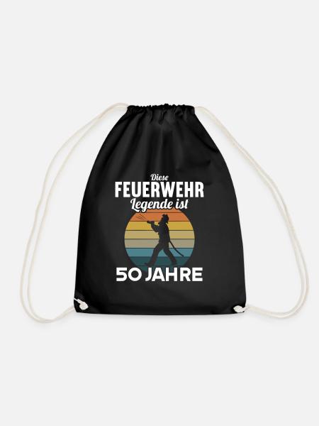 Diese Feuerwehr Legende ist 50 Jahre 50 Geburtstag - Turnbeutel - Schwarz