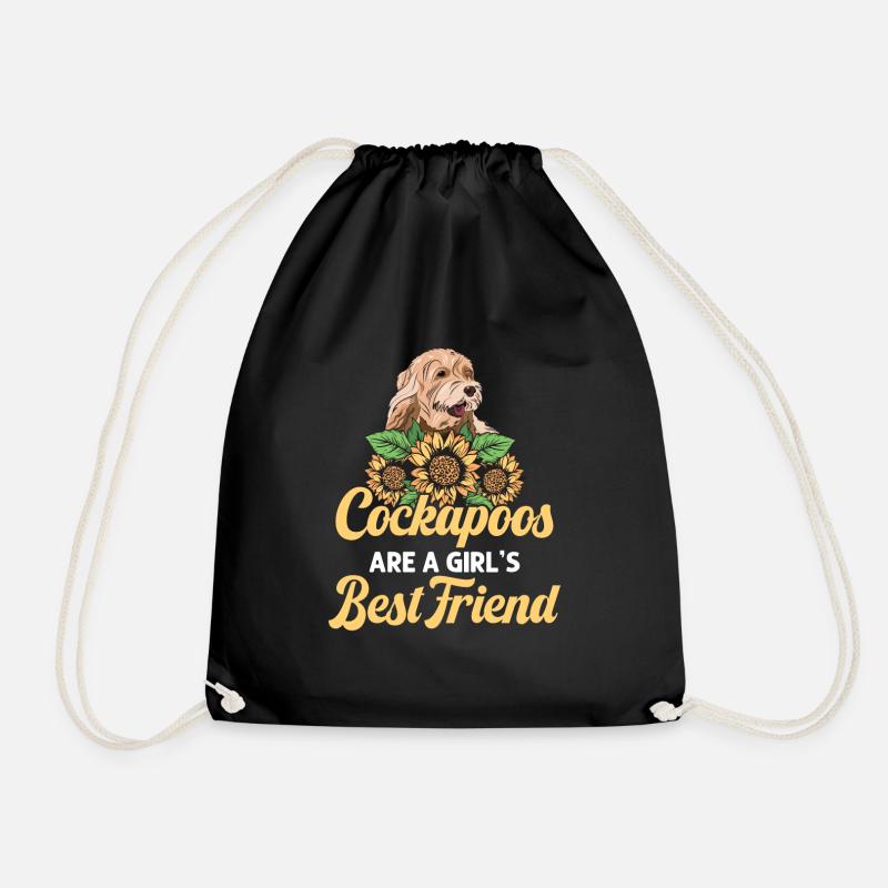 Cockapoo Hund - Turnbeutel - Schwarz