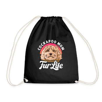 Cockapoo Hund - Turnbeutel - Schwarz - Vorne