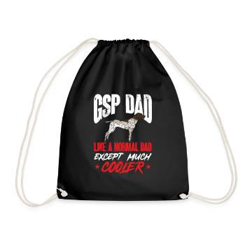 Deutsch Kurzhaar GSP Hund - Turnbeutel - Schwarz - Vorne