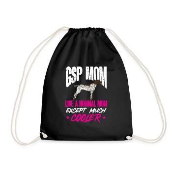 Chien GSP allemand à poil court - Sac de sport léger - noir - Devant