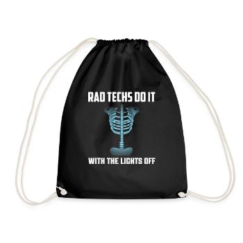 Les techniciens Rad le font avec The Lights Off Radiology X-Ra - Sac de sport léger - noir - Devant