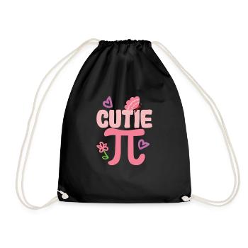 Cutie Pi Day Drôle Mignon Nerd Geek Pretty Math - Sac de sport léger - noir - Devant