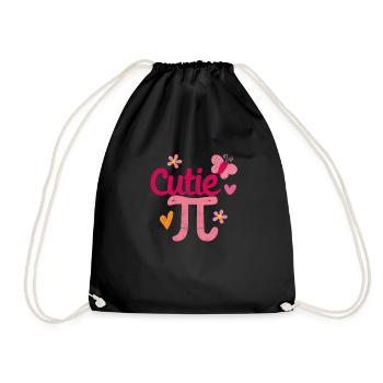 Cutie Pi Day Drôle Mignon Nerd Geek Pretty Math - Sac de sport léger - noir - Devant