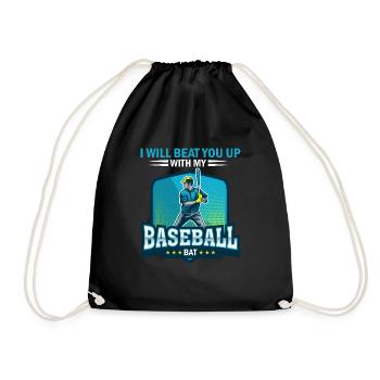 Je vais te chercher avec ma batte de baseball - Sac de sport léger - noir - Devant