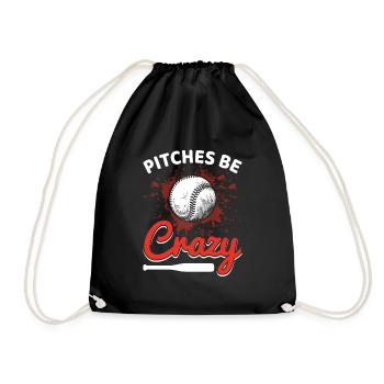 Stellplätze Be Crazy - Baseball - Turnbeutel - Schwarz - Vorne