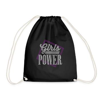 Girls Power - Turnbeutel - Schwarz - Vorne