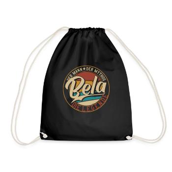 Bela Der Mann der Mythos die Legende Geschenk - Turnbeutel - Schwarz - Vorne