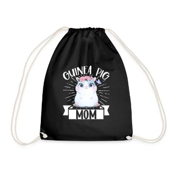 Meerschweinchen Mama Mutter Meerschweinchen Liebha - Turnbeutel - Schwarz - Vorne