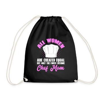 Chef Maman Toutes les femmes sont créées Mère égale Cuisinier M - Sac de sport léger - noir - Devant