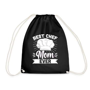 Chef Maman Meilleur Chef Maman Ever Mère Chef Cooking Mot - Sac de sport léger - noir - Devant