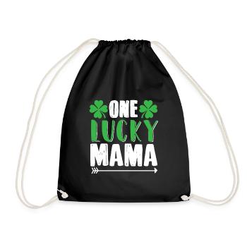 A Happy Mama Mother's Day St. Patrick's Day I - Drawstring Bag - black - Front