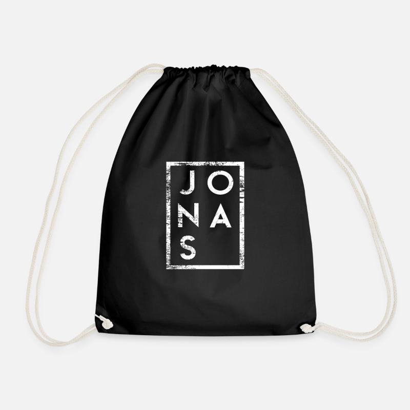 Jonas Minimalismus - Turnbeutel - Schwarz