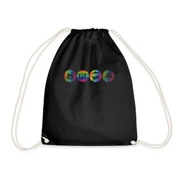 Camper Gift Idea Camping - Sac de sport léger - noir - Devant