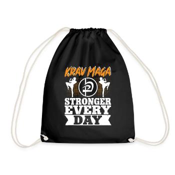 Krav Maga Apparel Israeli Self - Turnbeutel - Schwarz - Vorne