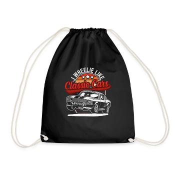 Autoteile Mechaniker Oldtimer Rennsport Sport - Turnbeutel - Schwarz - Vorne