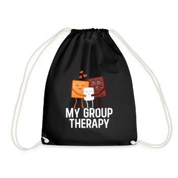 Family Holiday T-Shirts for Kids Cousin Squad - Drawstring Bag - black - Front