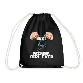 Meilleure fille de pickleball de tous les temps - Sac de sport léger - noir - Devant