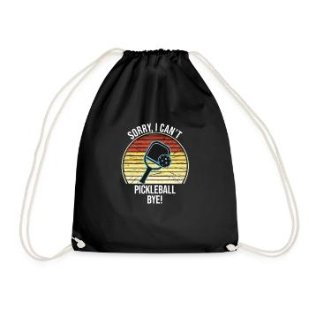 Désolé, je ne peux pas Pickleball Bye - Sac de sport léger - noir - Devant