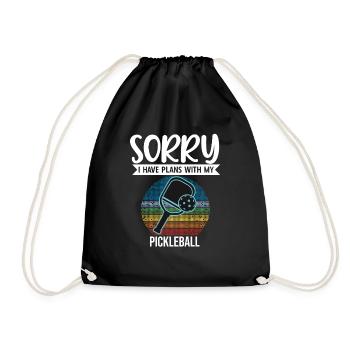 Désolé, j’ai des projets avec mon pickleball - Sac de sport léger - noir - Devant