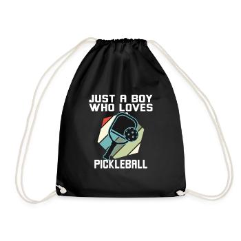 Juste un garçon qui aime le pickleball - Sac de sport léger - noir - Devant