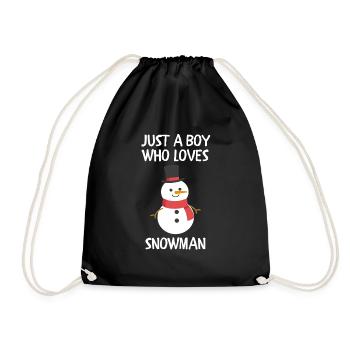 Merry Christmas Funny Christmas Shirt - Drawstring Bag - black - Front