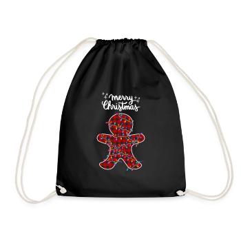 Joyeux Noël Drôle de Chemise de Noël - Sac de sport léger - noir - Devant