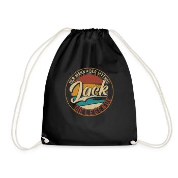 Jack Der Mann der Mythos die Legende Geschenk - Turnbeutel - Schwarz - Vorne